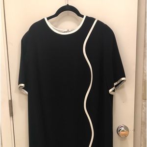 EXQUISITE NIPON BOUTIQUE VINTAGE BLACK/WHITE DRESS-Courrèges VIBE!
